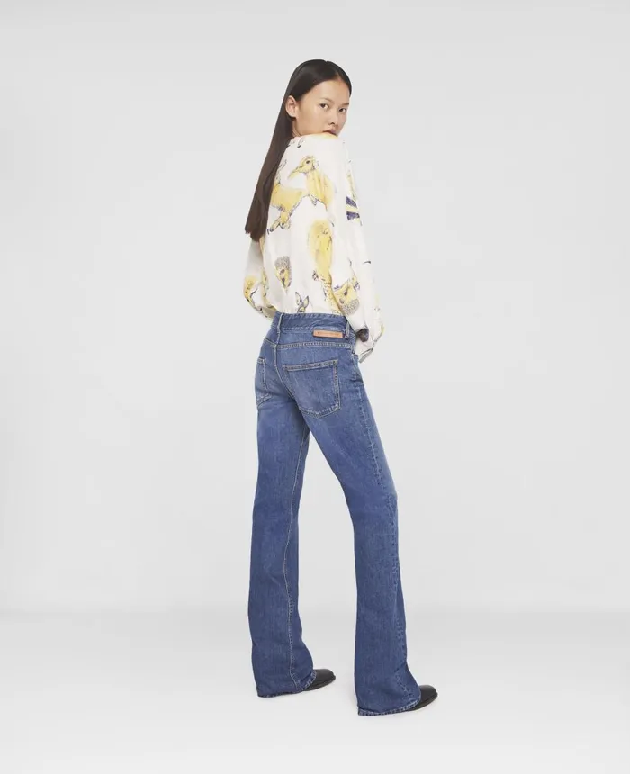 Stella McCartney Vintage Wash LowRise Straight Leg Jeans Vintage Dark Women Denim Stella McCartney Vintage Wash LowRise Straight Leg Jeans Vintage Dark Women Denim