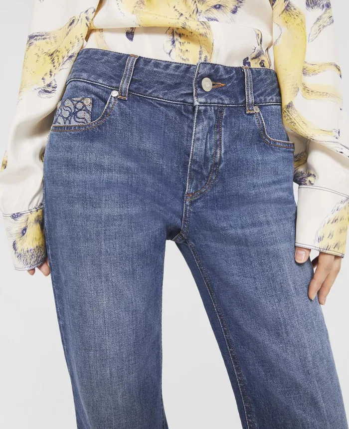 Stella McCartney Vintage Wash LowRise Straight Leg Jeans Vintage Dark Women Denim Stella McCartney Vintage Wash LowRise Straight Leg Jeans Vintage Dark Women Denim