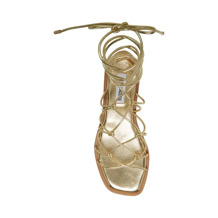 Steve Madden Ainsley Gold Womens Sandals