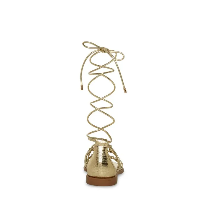 Steve Madden Ainsley Gold Womens Sandals