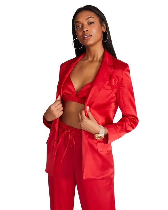 Steve Madden Audrey Jacket Red Womens Jackets and Coats