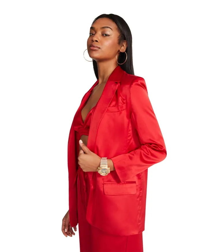 Steve Madden Audrey Jacket Red Womens Jackets and Coats