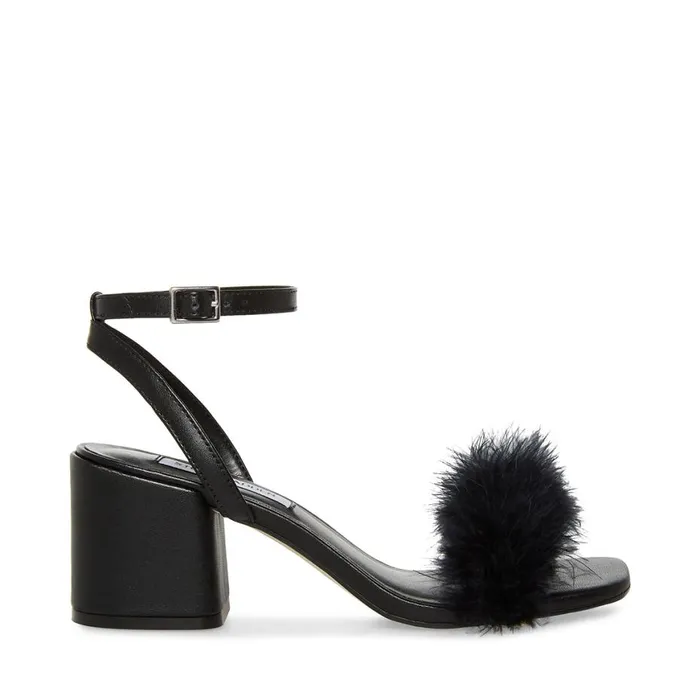 Steve Madden AudrinaF Black Womens Sandals