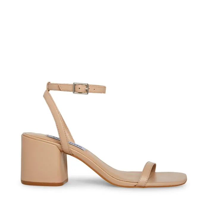 Steve Madden Audrina Natural Leather Womens Heels