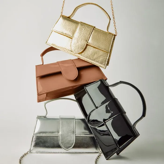 Steve Madden Barlan Gold Snake Womens Mini Bags