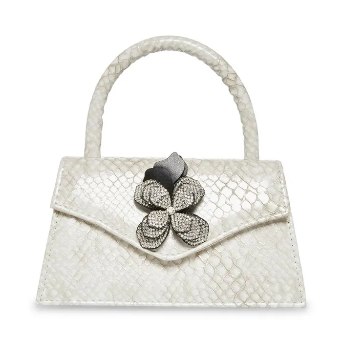 Steve Madden Bdaniela White Snake Womens Mini Bags