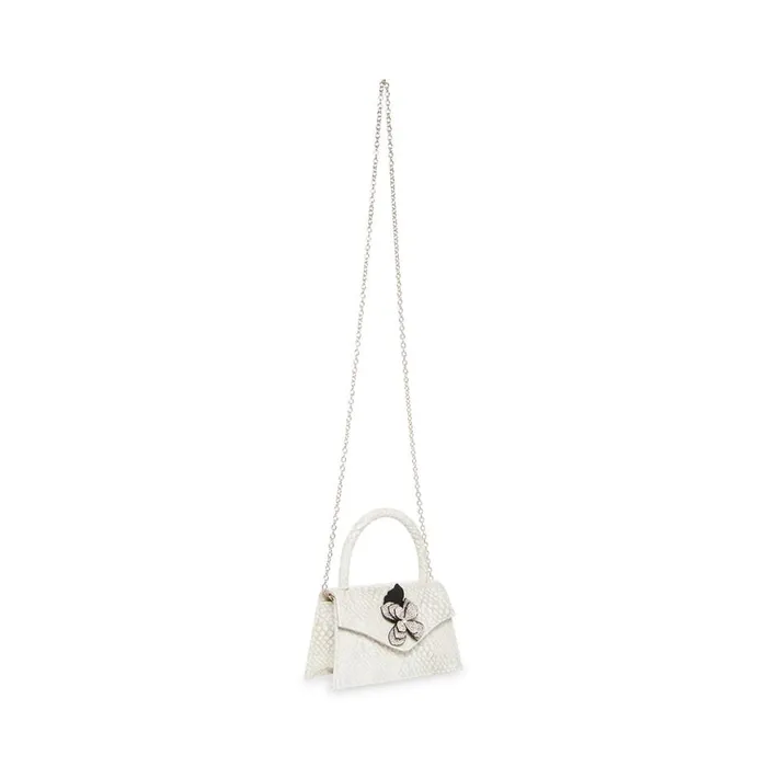 Steve Madden Bdaniela White Snake Womens Mini Bags