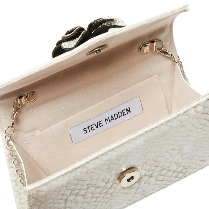 Steve Madden Bdaniela White Snake Womens Mini Bags