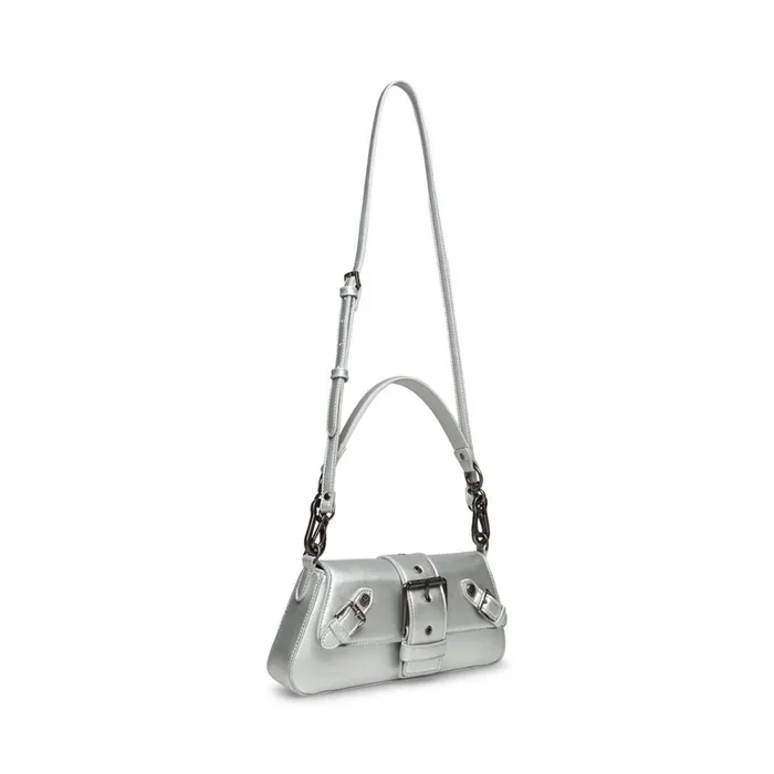 Steve Madden Bgerel Silver Womens Crossbody Bags Steve Madden Bgerel Silver Womens Crossbody Bags