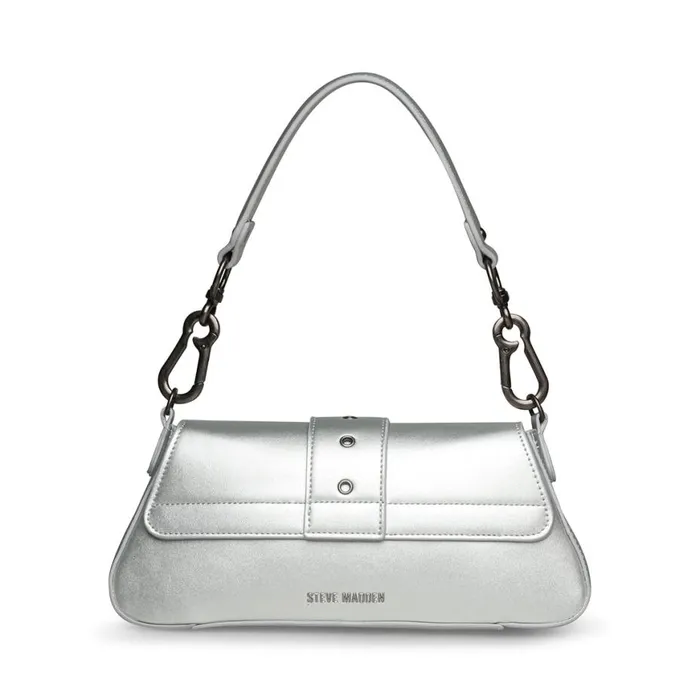 Steve Madden Bgerel Silver Womens Crossbody Bags Steve Madden Bgerel Silver Womens Crossbody Bags