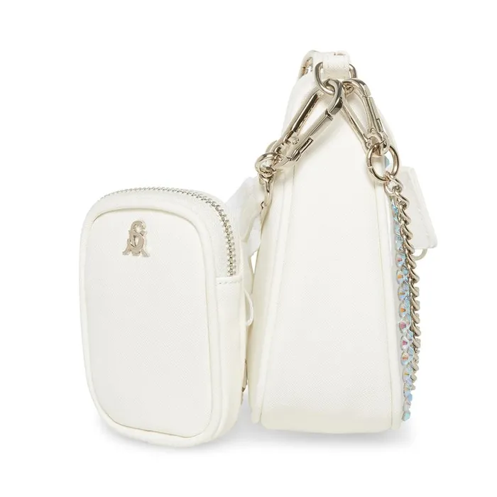Steve Madden Bvital Bling White Womens Crossbody Bags