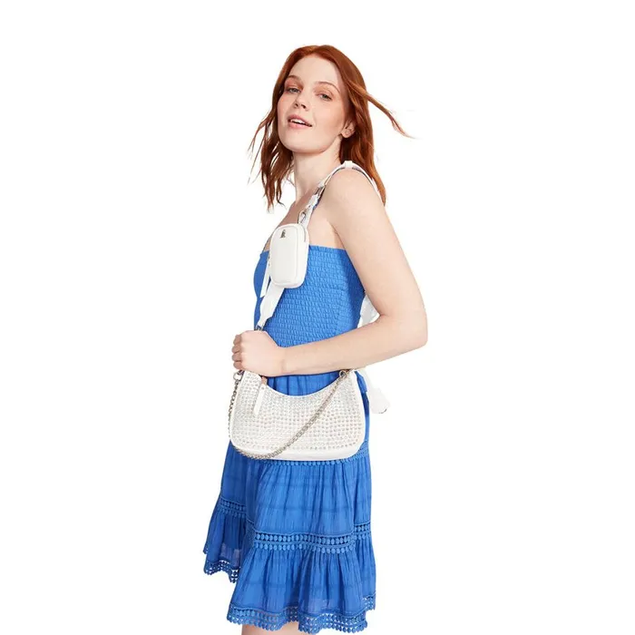 Steve Madden Bvital Bling White Womens Crossbody Bags