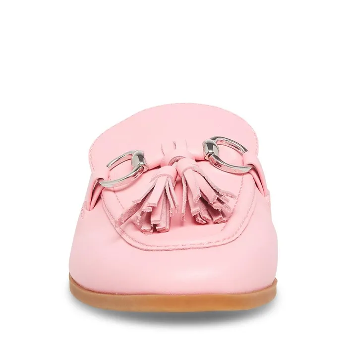Steve Madden Cayler Pink Leather Womens Loafers and Flats