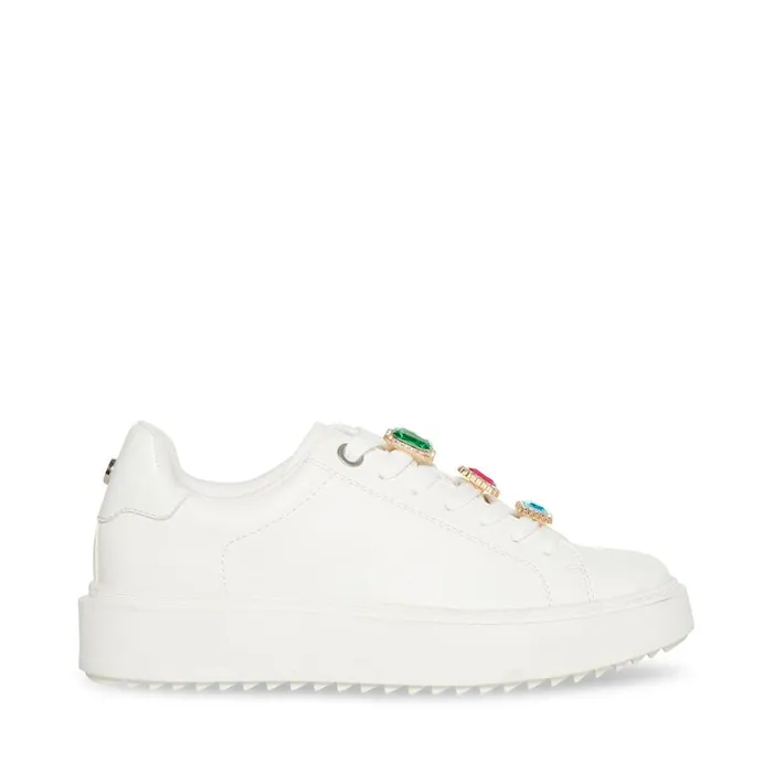 Steve Madden Channing White Womens Platforms