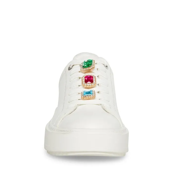 Steve Madden Channing White Womens Platforms