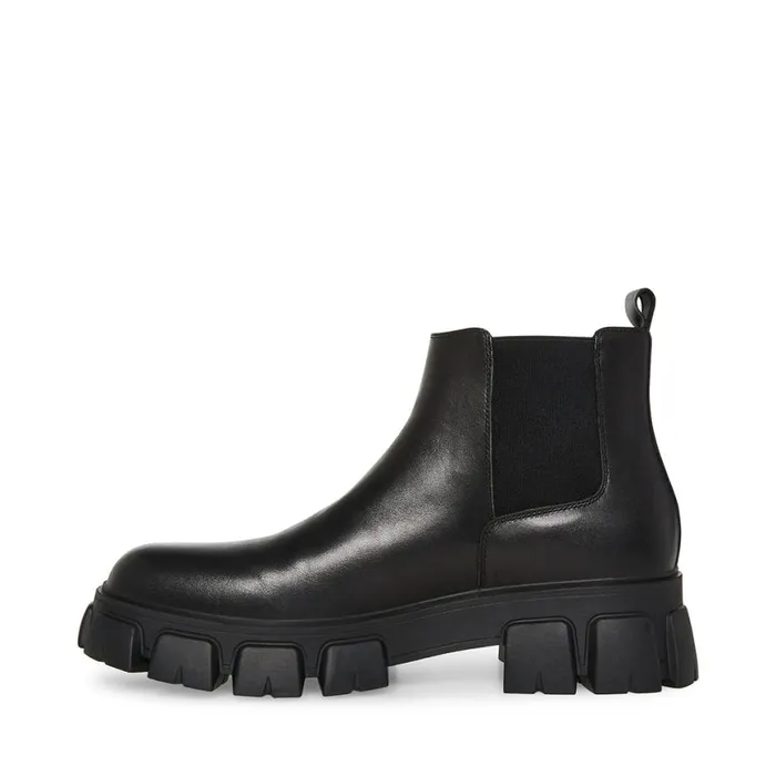 Steve Madden Copa Black Leather Mens Boots Steve Madden Copa Black Leather Mens Boots