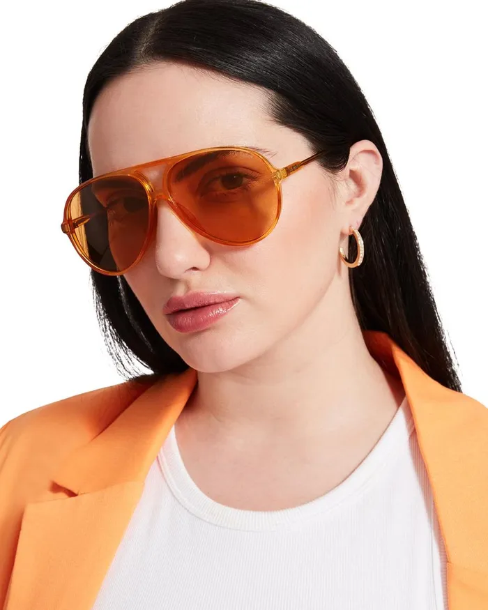 Steve Madden Decker Sunglasses Yellow Womens Sunglasses