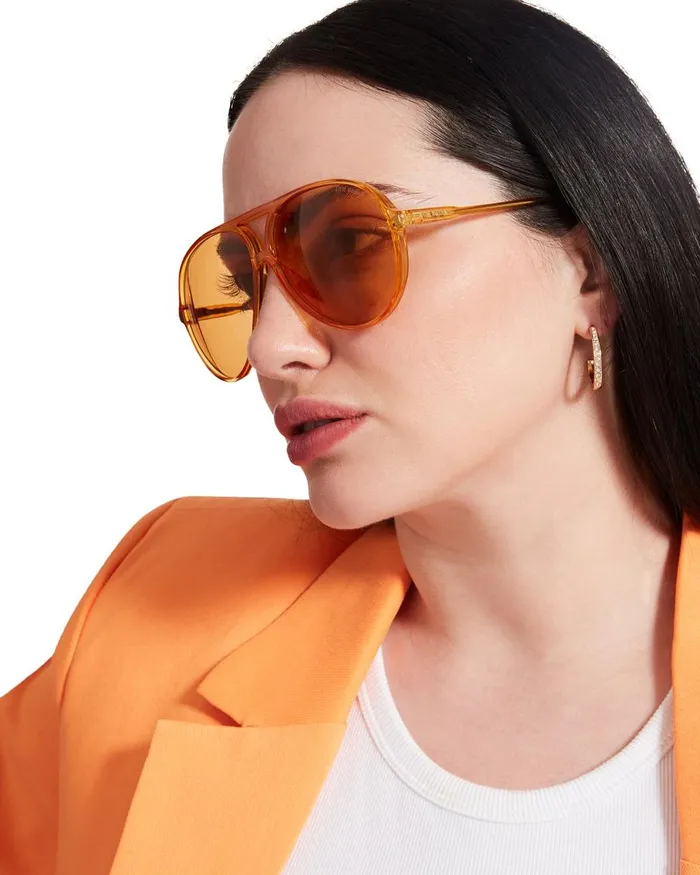 Steve Madden Decker Sunglasses Yellow Womens Sunglasses
