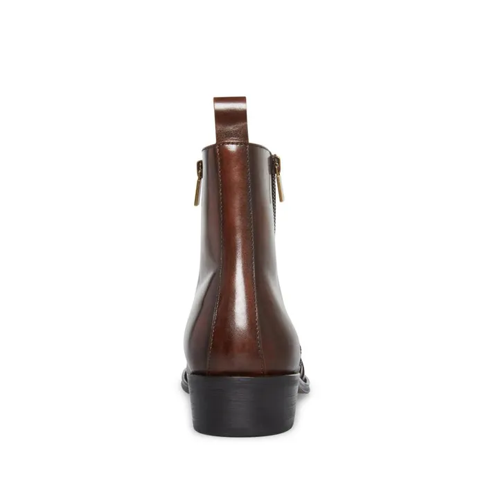 Steve Madden Haynes Brown Leather Mens Boots Steve Madden Haynes Brown Leather Mens Boots