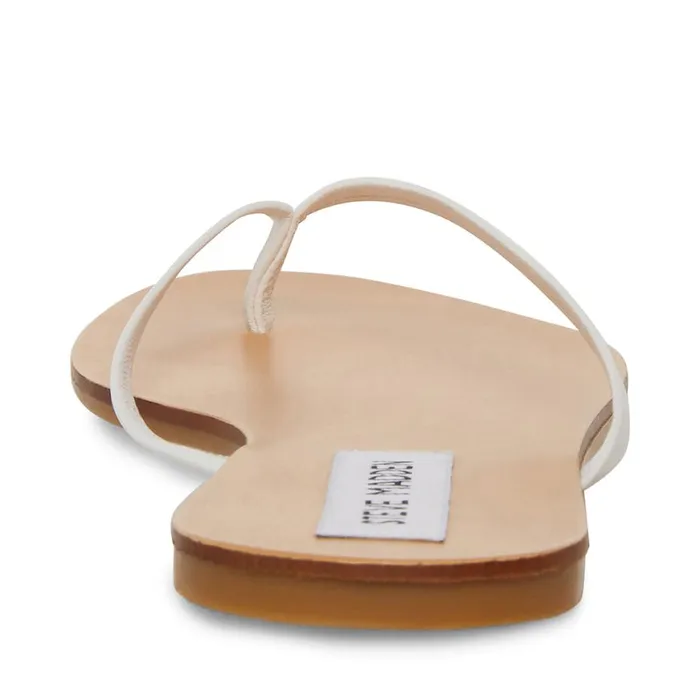 Steve Madden Image White Leather Womens Sandals
