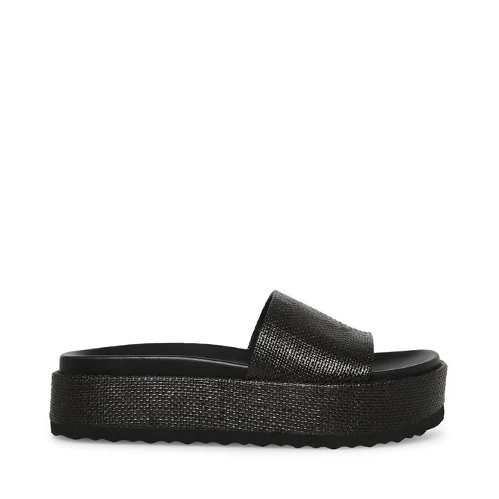 Steve Madden Kasper Black Womens Sandals