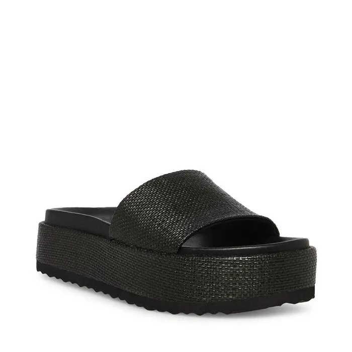 Steve Madden Kasper Black Womens Sandals