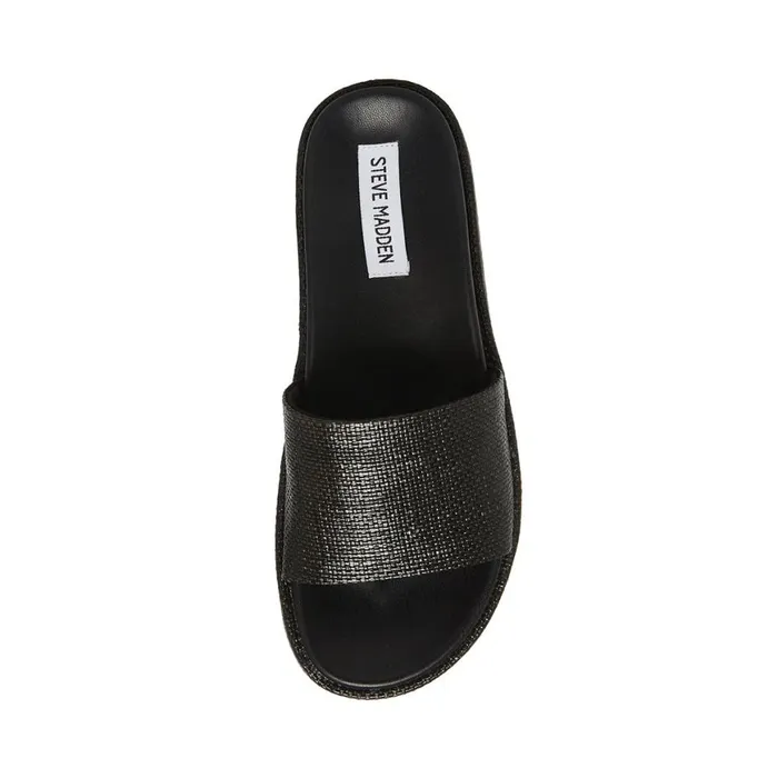 Steve Madden Kasper Black Womens Sandals