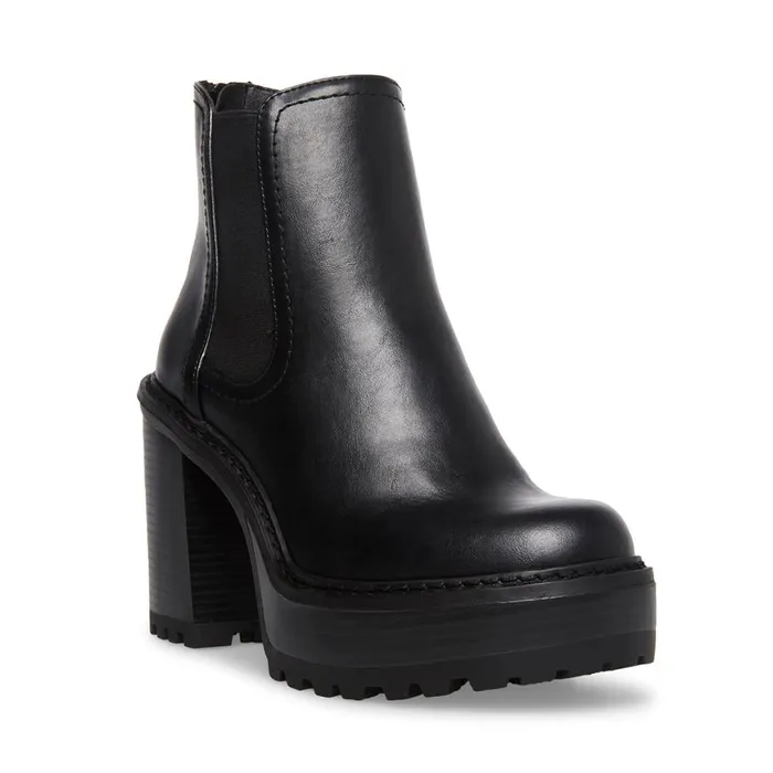 Steve Madden Kat Black Womens Boots and Booties