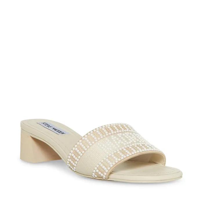 Steve Madden KnoxieP Ivory Womens Sandals