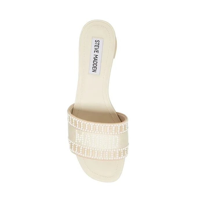 Steve Madden KnoxieP Ivory Womens Sandals