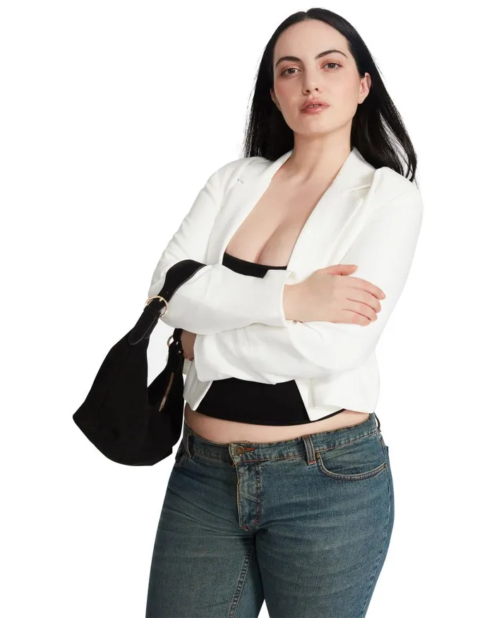 Steve Madden Kourtney Blazer White Womens Jackets and Coats