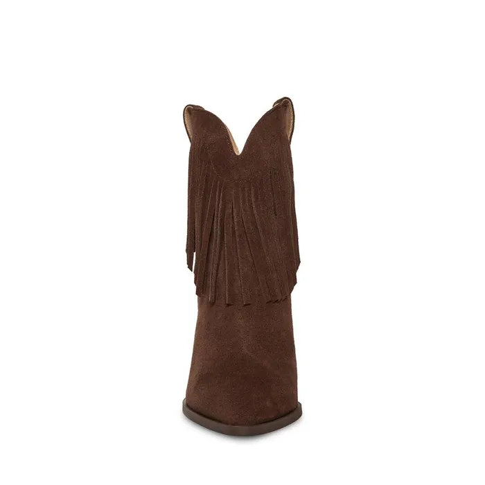 Steve Madden Lainey Brown Suede Womens Boots and Booties