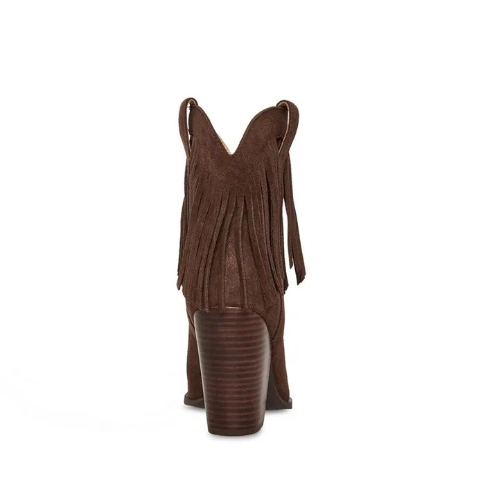 Steve Madden Lainey Brown Suede Womens Boots and Booties