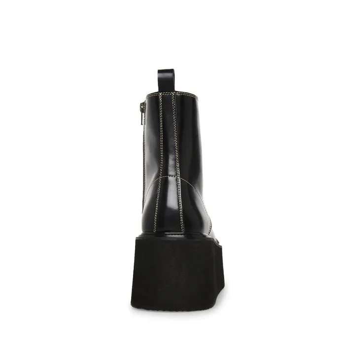 Steve Madden Lazer BlackWhite Leather Mens Boots