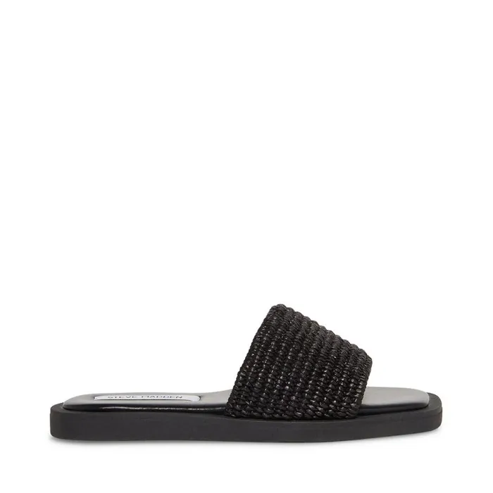 Steve Madden Leigh Black Womens Sandals