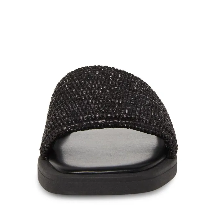Steve Madden Leigh Black Womens Sandals