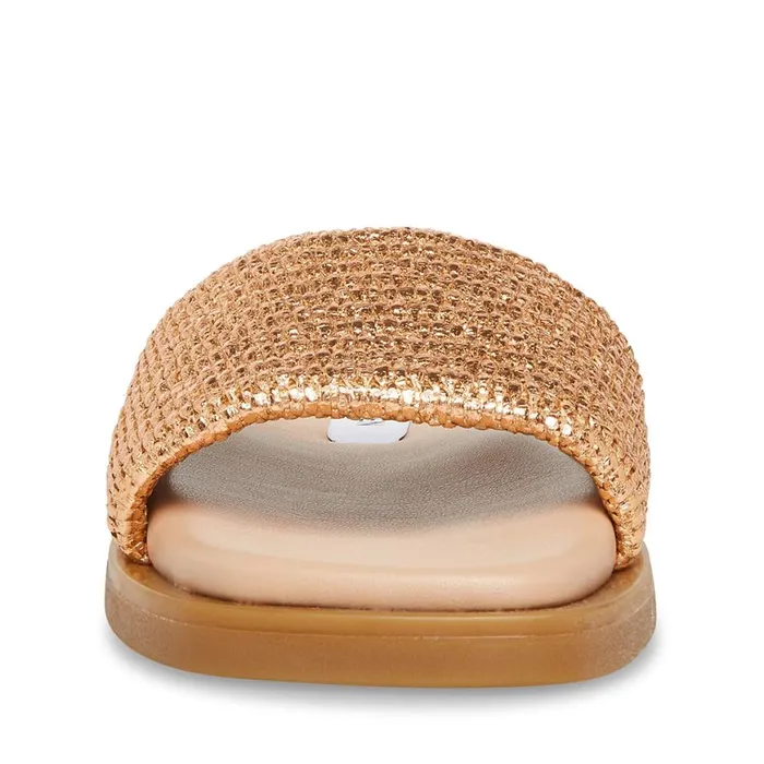 Steve Madden Leigh Rose Gold Womens Sandals