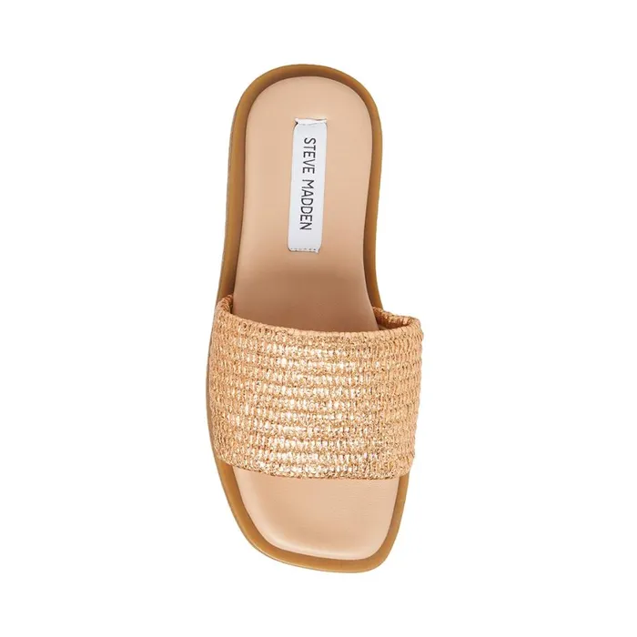 Steve Madden Leigh Rose Gold Womens Sandals