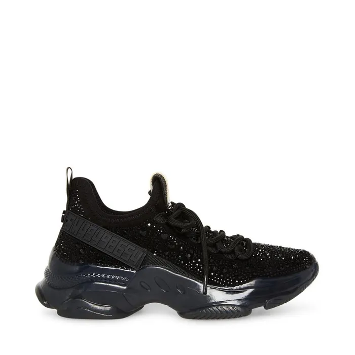 Steve Madden MaximaR Black Womens Sneakers
