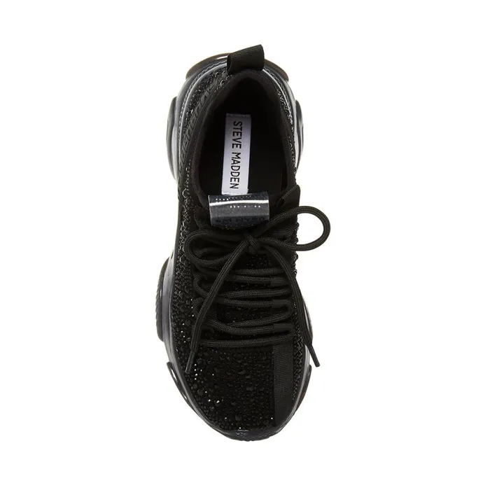 Steve Madden MaximaR Black Womens Sneakers