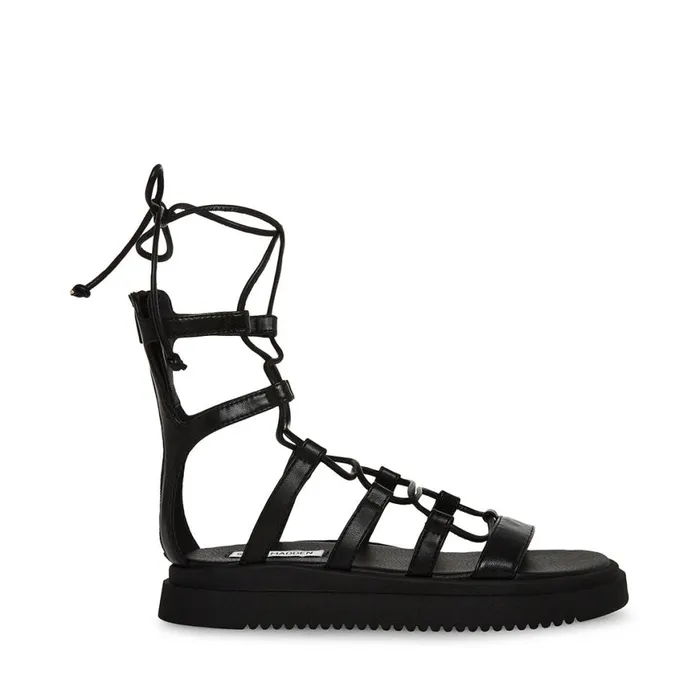 Steve Madden Mel Black Womens Sandals