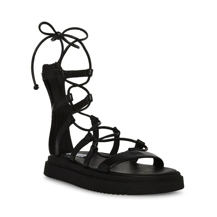 Steve Madden Mel Black Womens Sandals