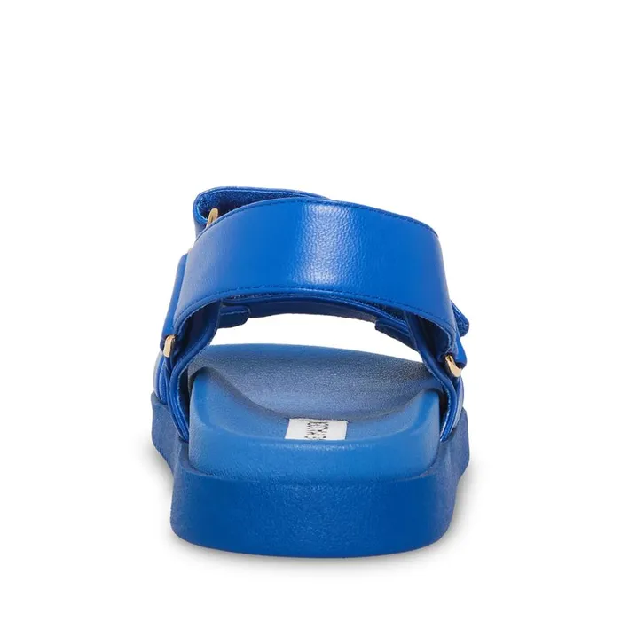 Steve Madden Mona Blue Leather Womens Sandals