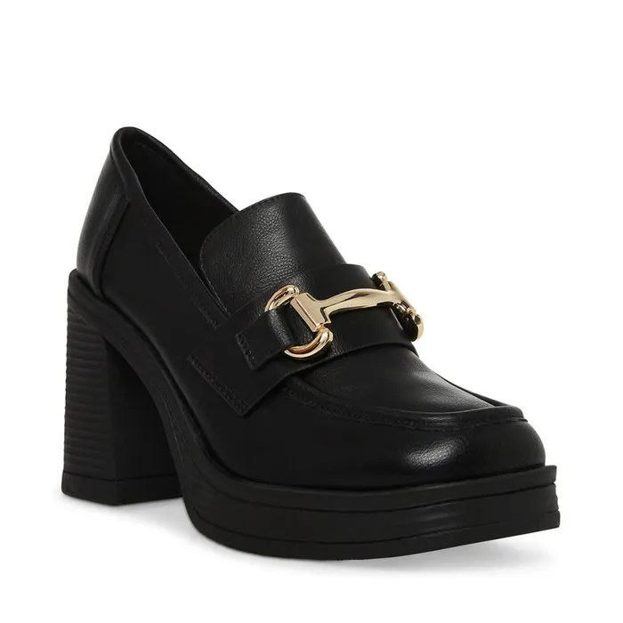 Steve Madden Nicole Black Womens Heels