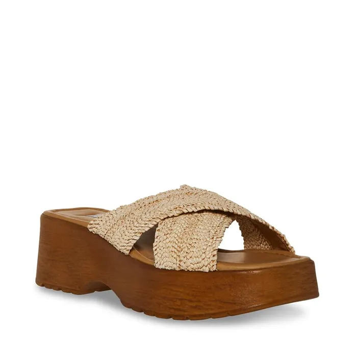 Steve Madden Phoebe Raffia Womens Sandals