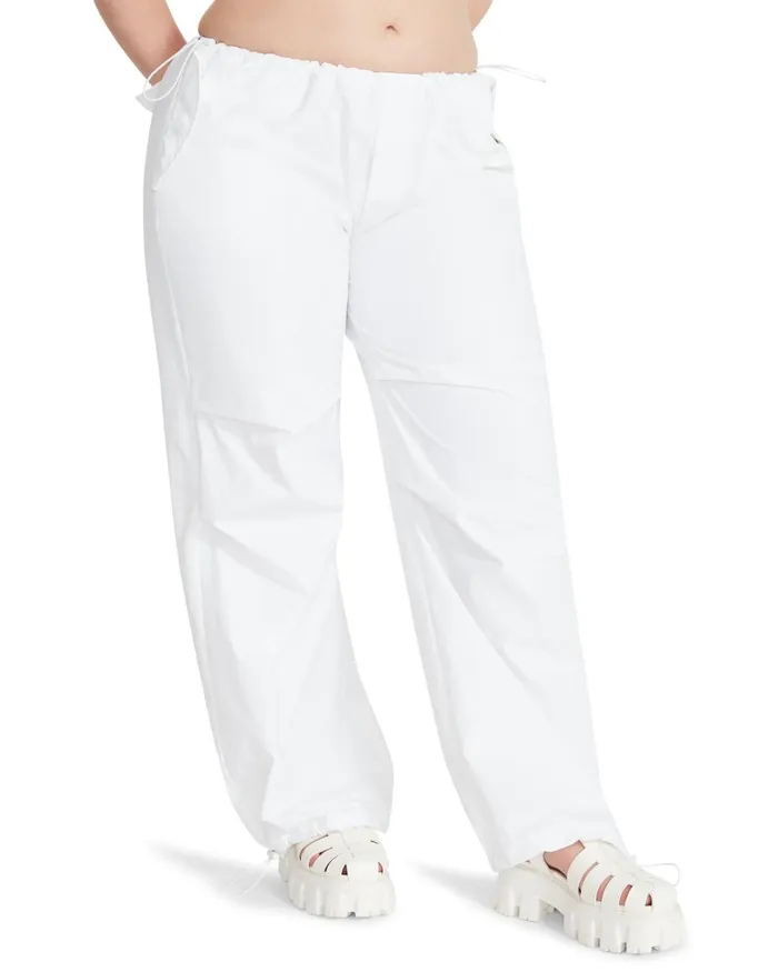 Steve Madden Pia Parachute Pant White Womens Bottoms