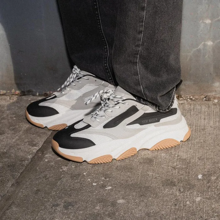 Steve Madden Possess White Multi Mens Sneakers