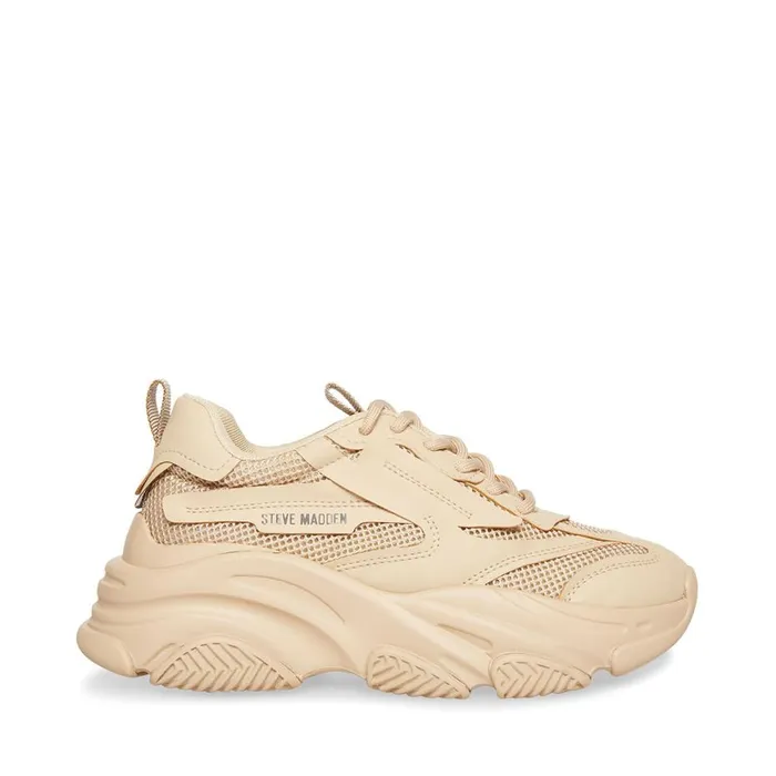 Steve Madden Possession Tan Womens Sneakers