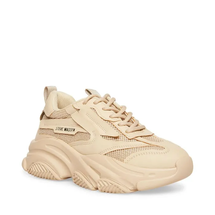 Steve Madden Possession Tan Womens Sneakers