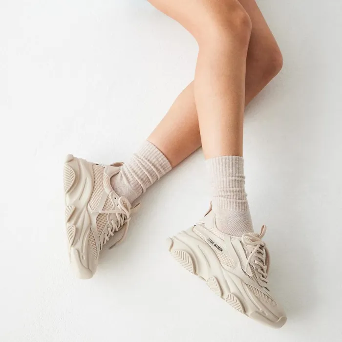 Steve Madden Possession Tan Womens Sneakers